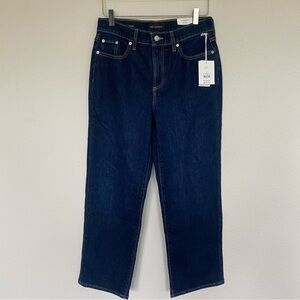 FREE ASSEMBLY Dark Dream Wash Mid Rise Relaxed Ankle Jeans | Sz 2